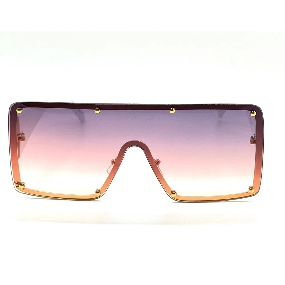 Women Retro Shield Style Party Club Rave DJ Ski‎ Beach SUN GLASSES Burgundy 2026